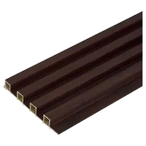 WPC 3D Slat Wall Cladding cognac