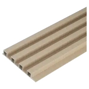 WPC 3D Slat Wall Cladding taupe linen