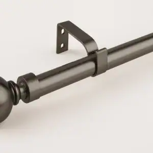 Gunmetal Grey Single curtain rail
