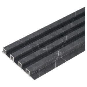 WPC 3D Slat Wall Cladding grey marble