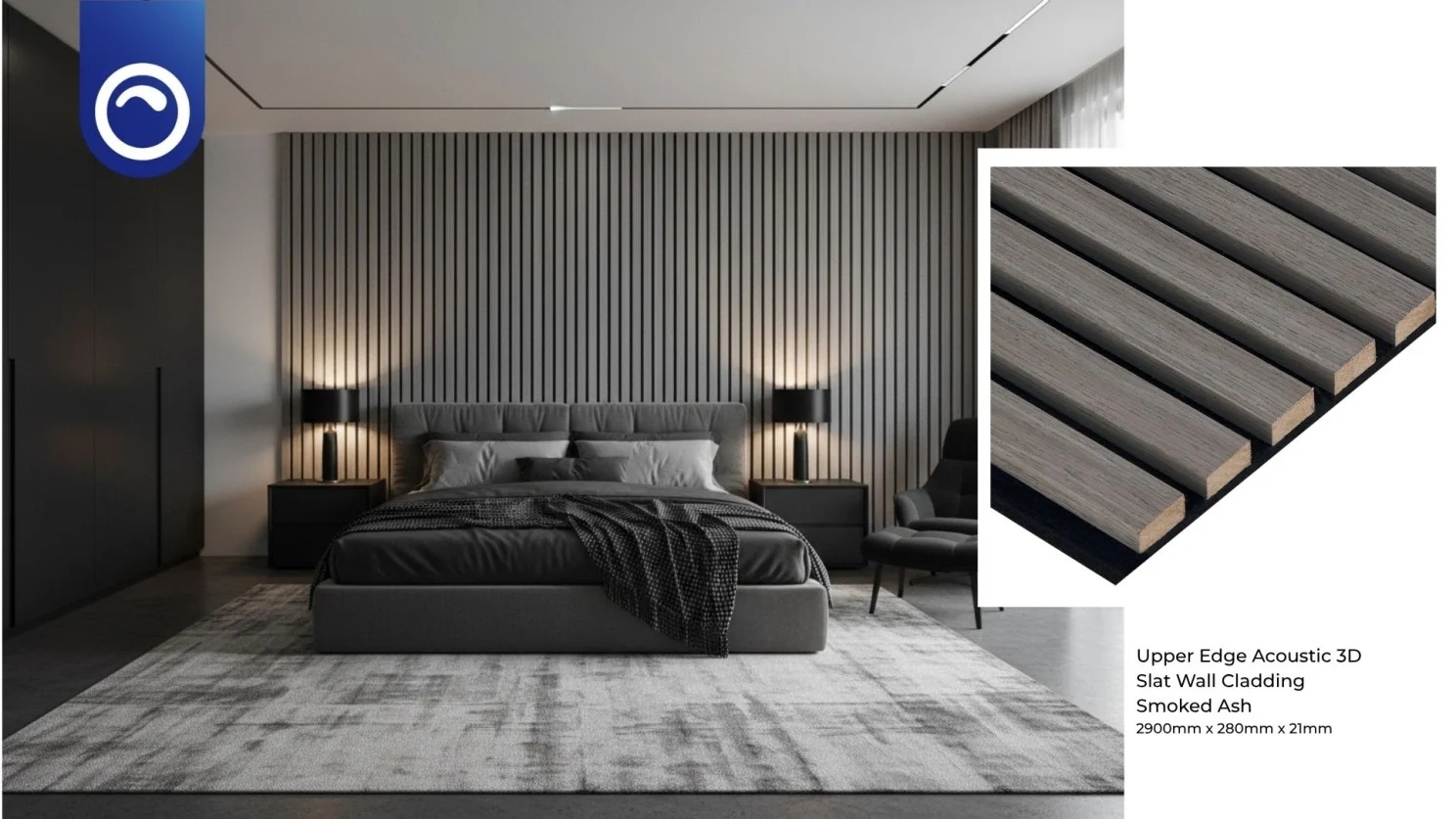 wall cladding smoked ash