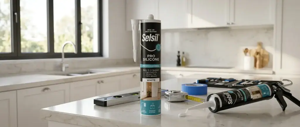 Selsil on a kitchen counter