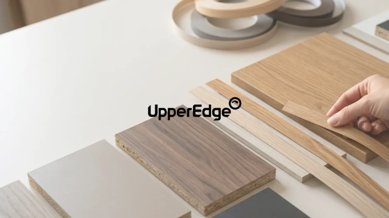 Edge banding colour matching with wood finishes